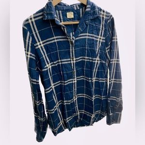 J.Crew - Women’s ‘The Perfect Shirt’ - Flannel long sleeve shirt, medium